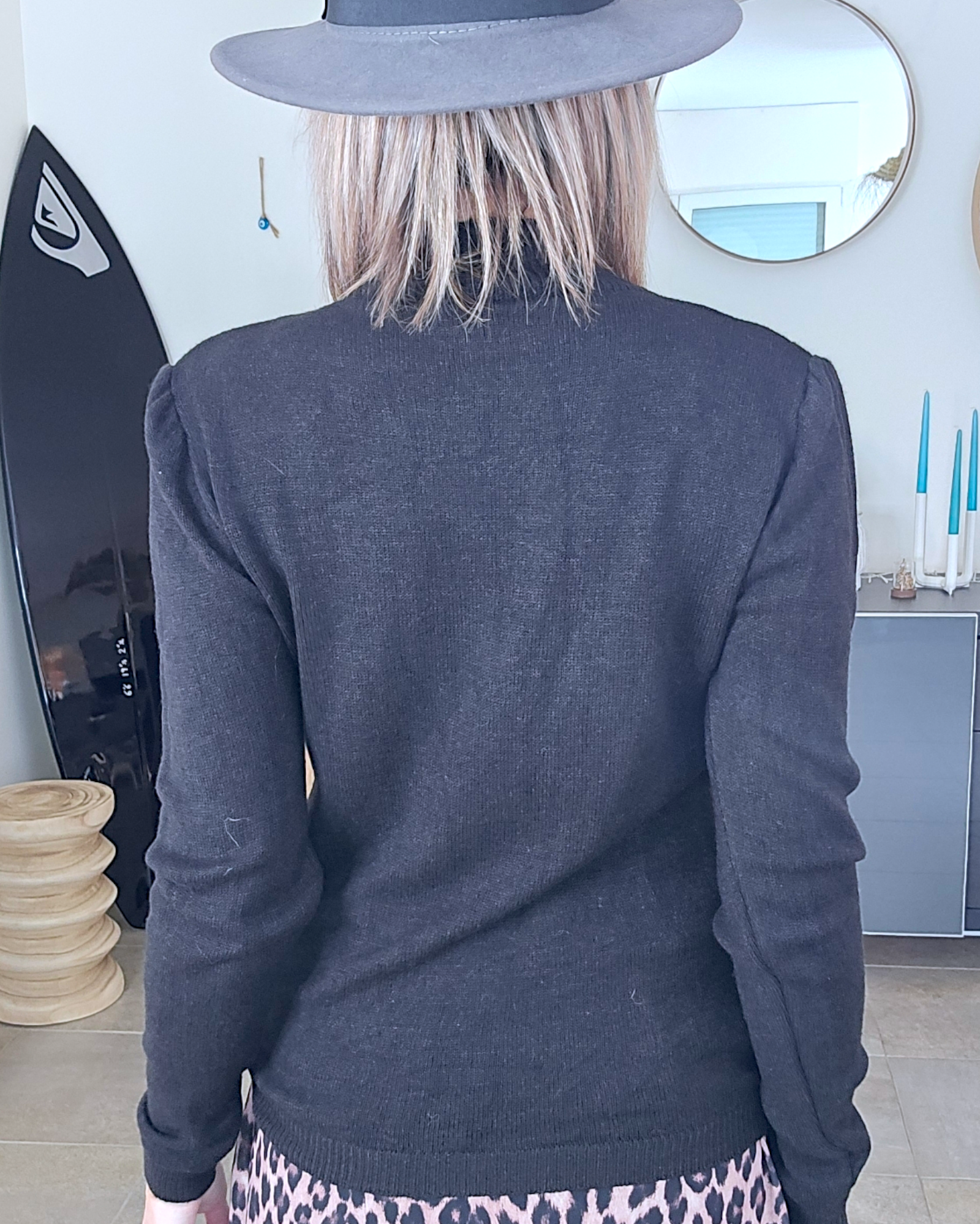 Pull col cheminé