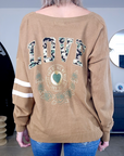 Cardigan long esprit militaire