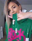 Pull maille à capuche