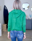 Pull maille à capuche