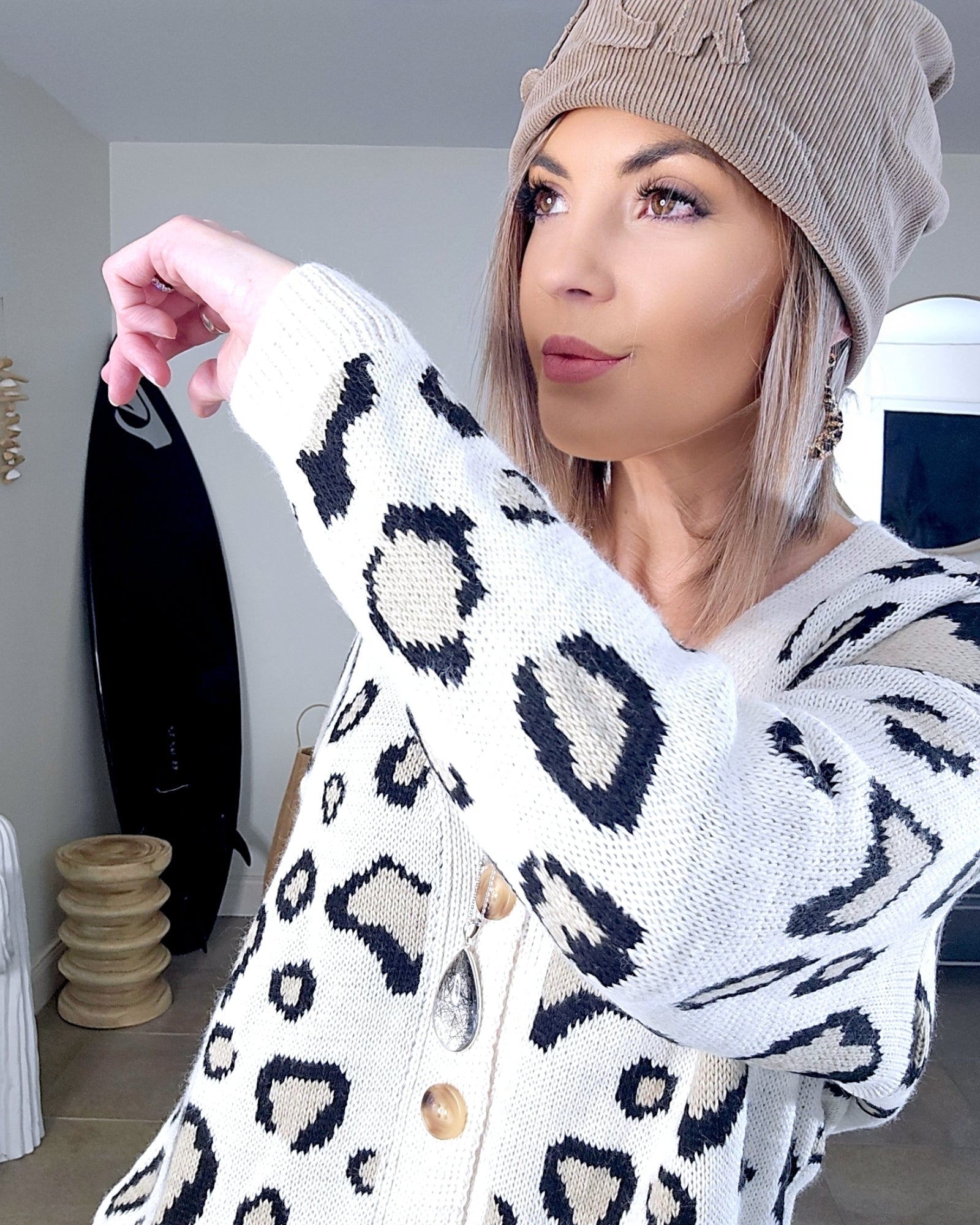Cardigan double sens léo