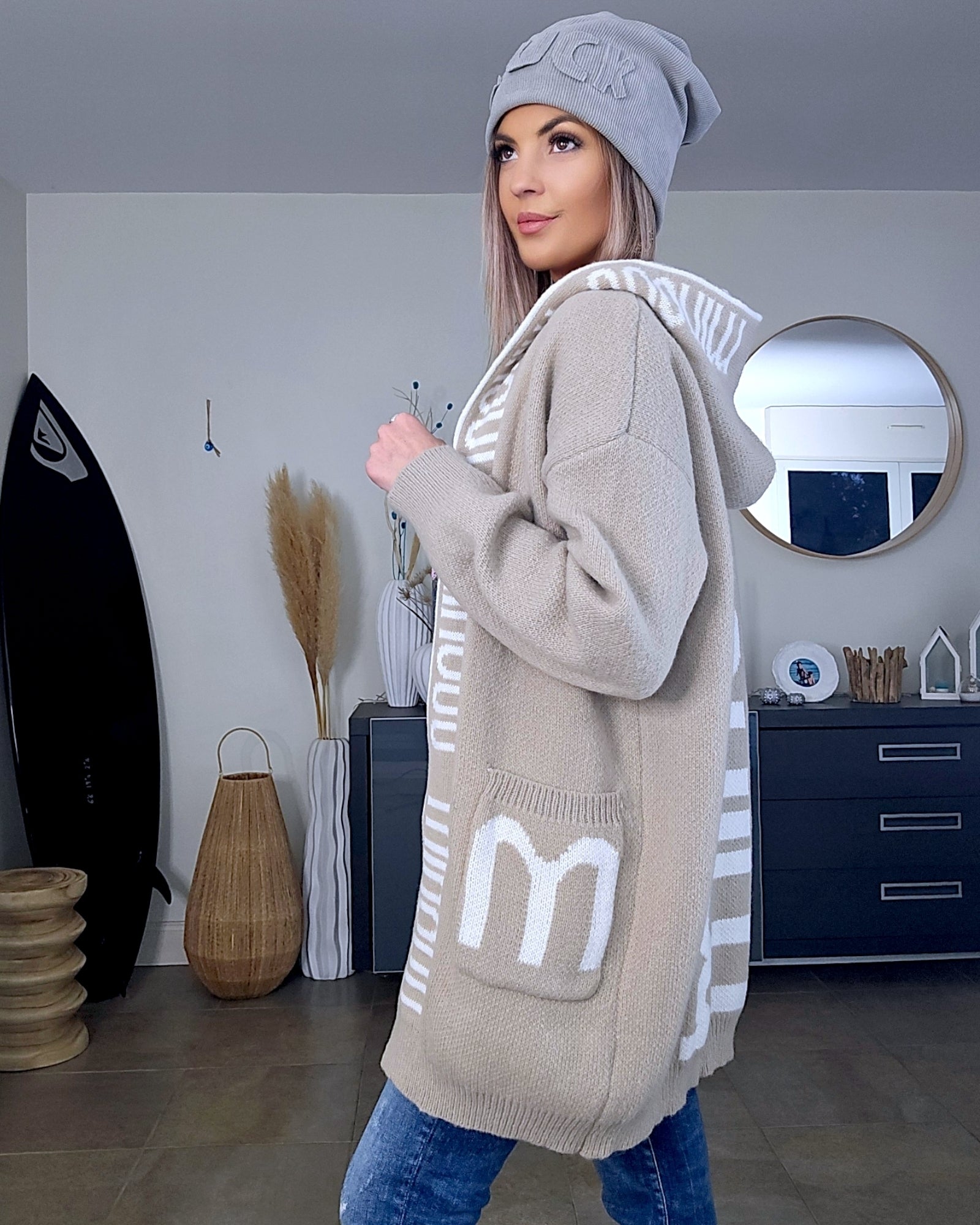Gilet tags en maille
