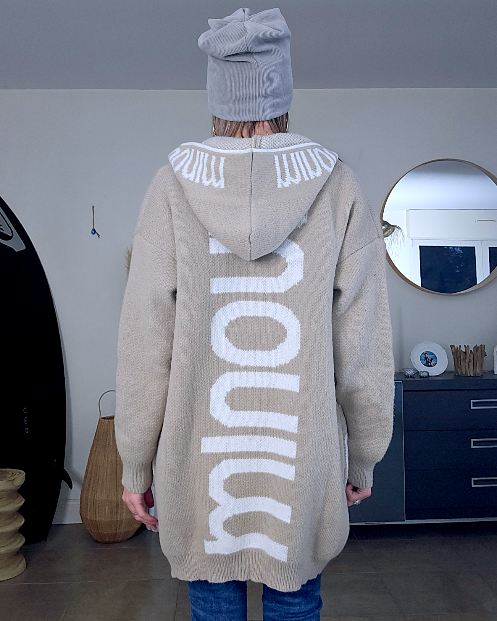 Gilet tags en maille