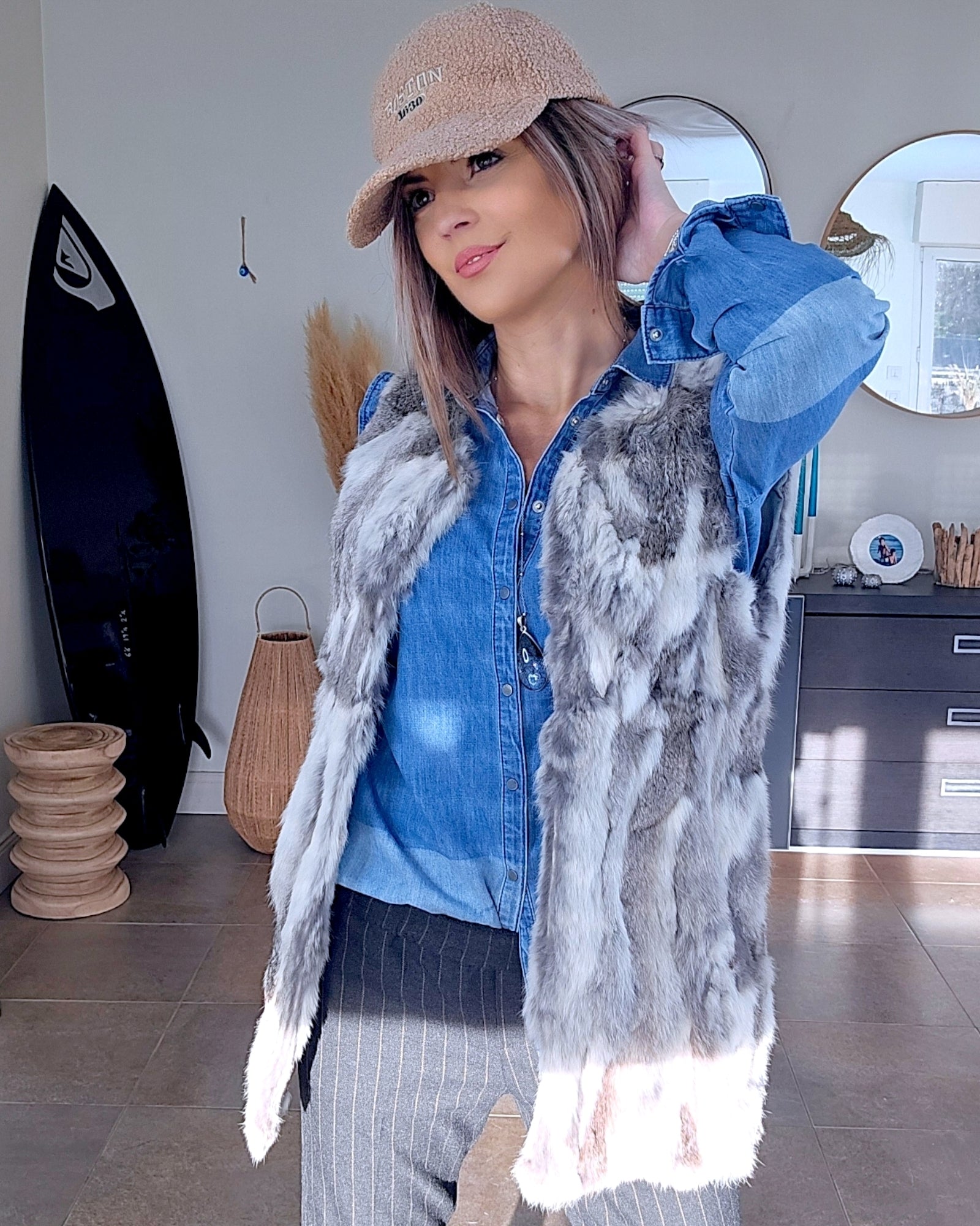 Casquette bouclette