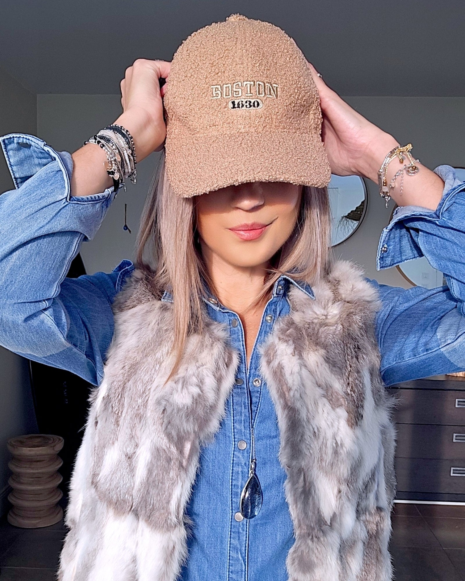 Casquette bouclette