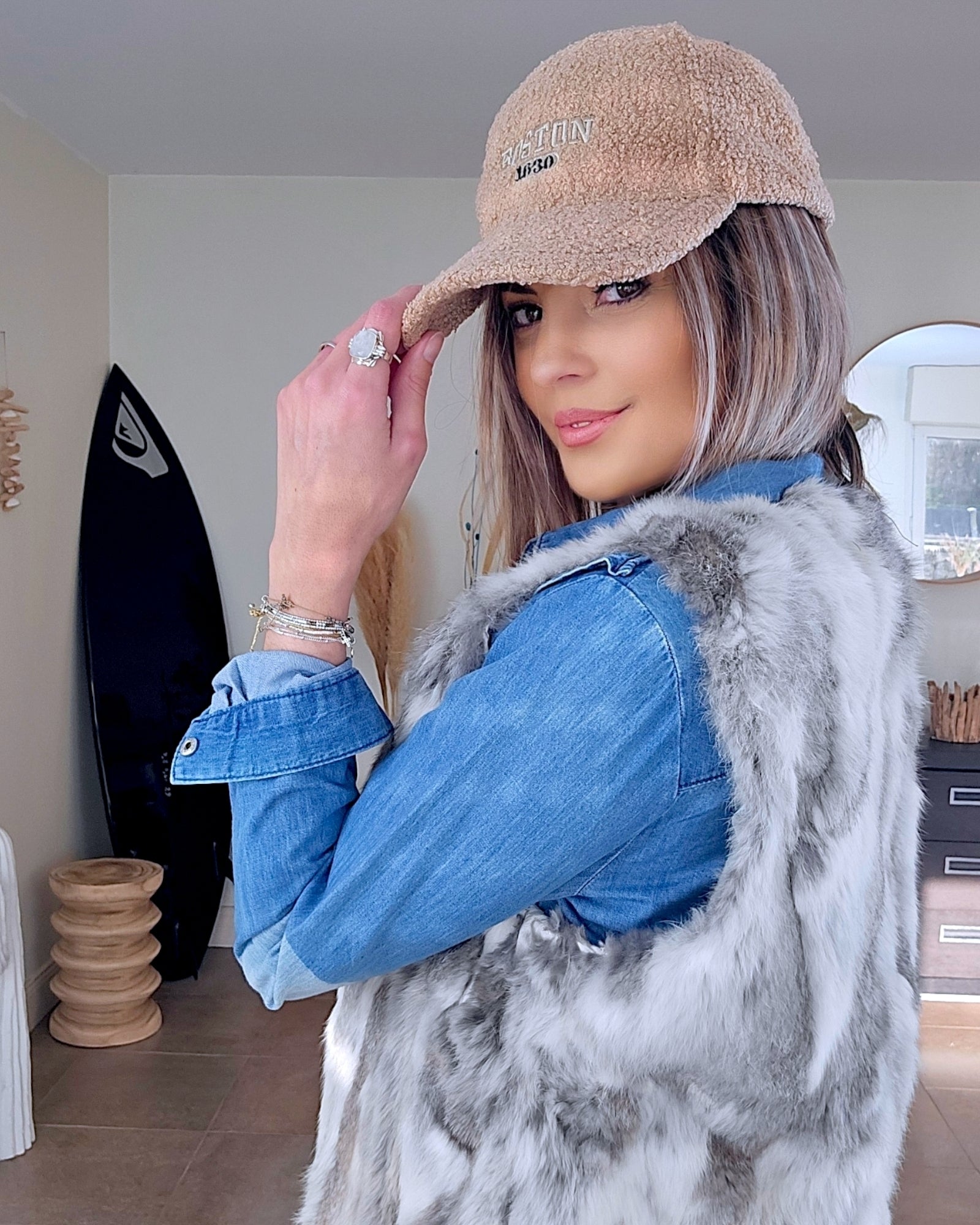 Casquette bouclette