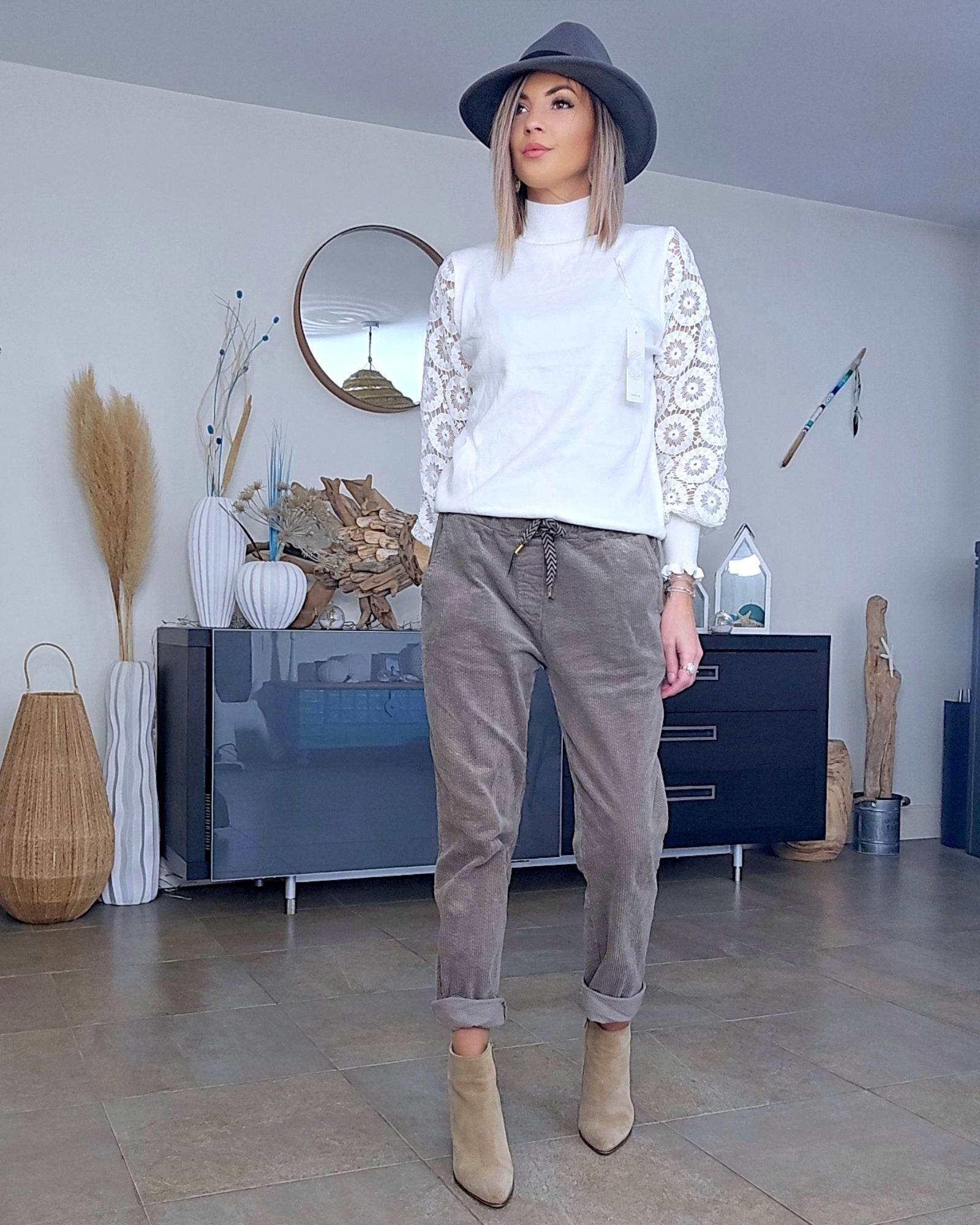 Pull chic col cheminé