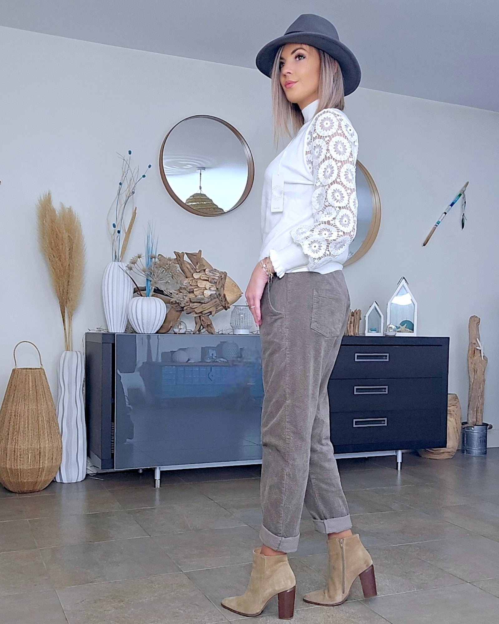 Pull chic col cheminé