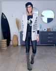 Veste tags boy écru