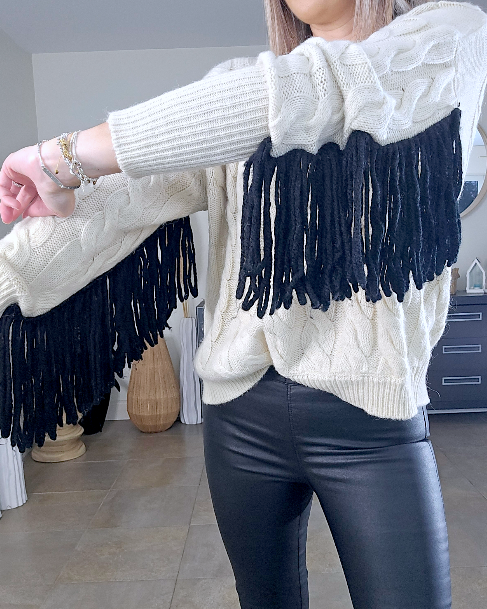 Pull à franges