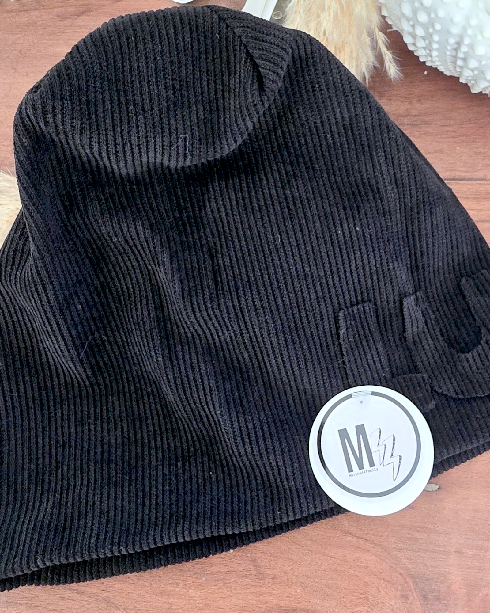Bonnet velours noir