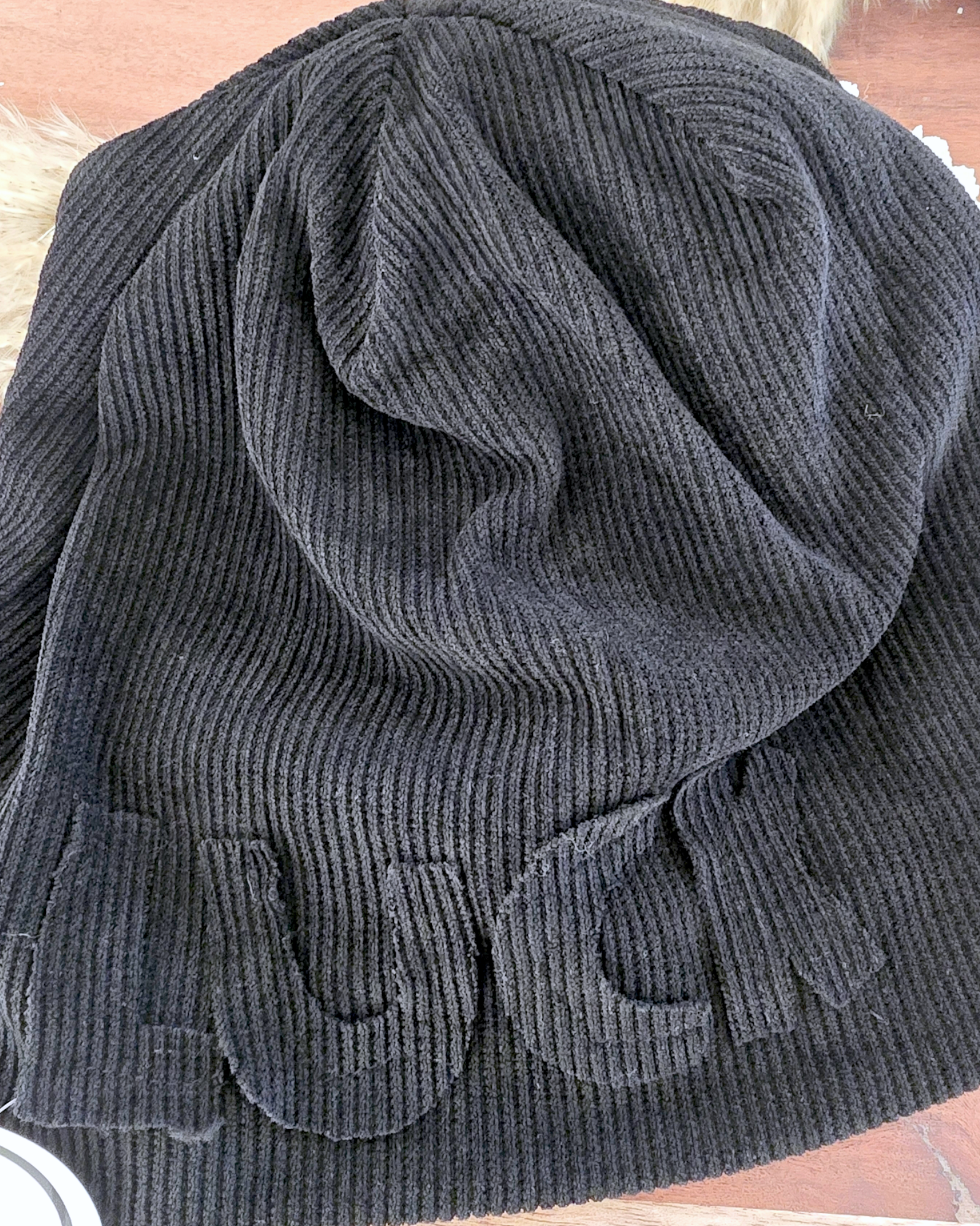 Bonnet velours noir