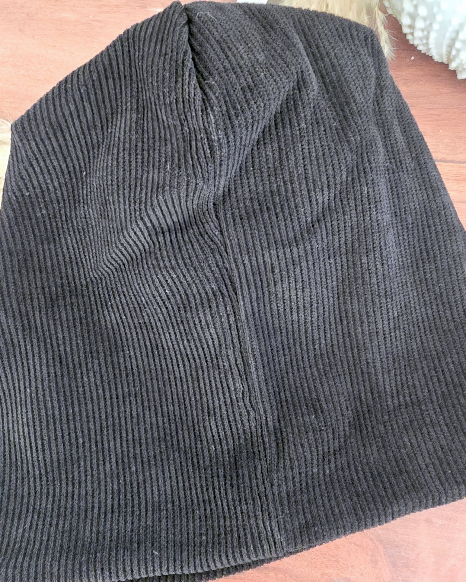 Bonnet velours noir