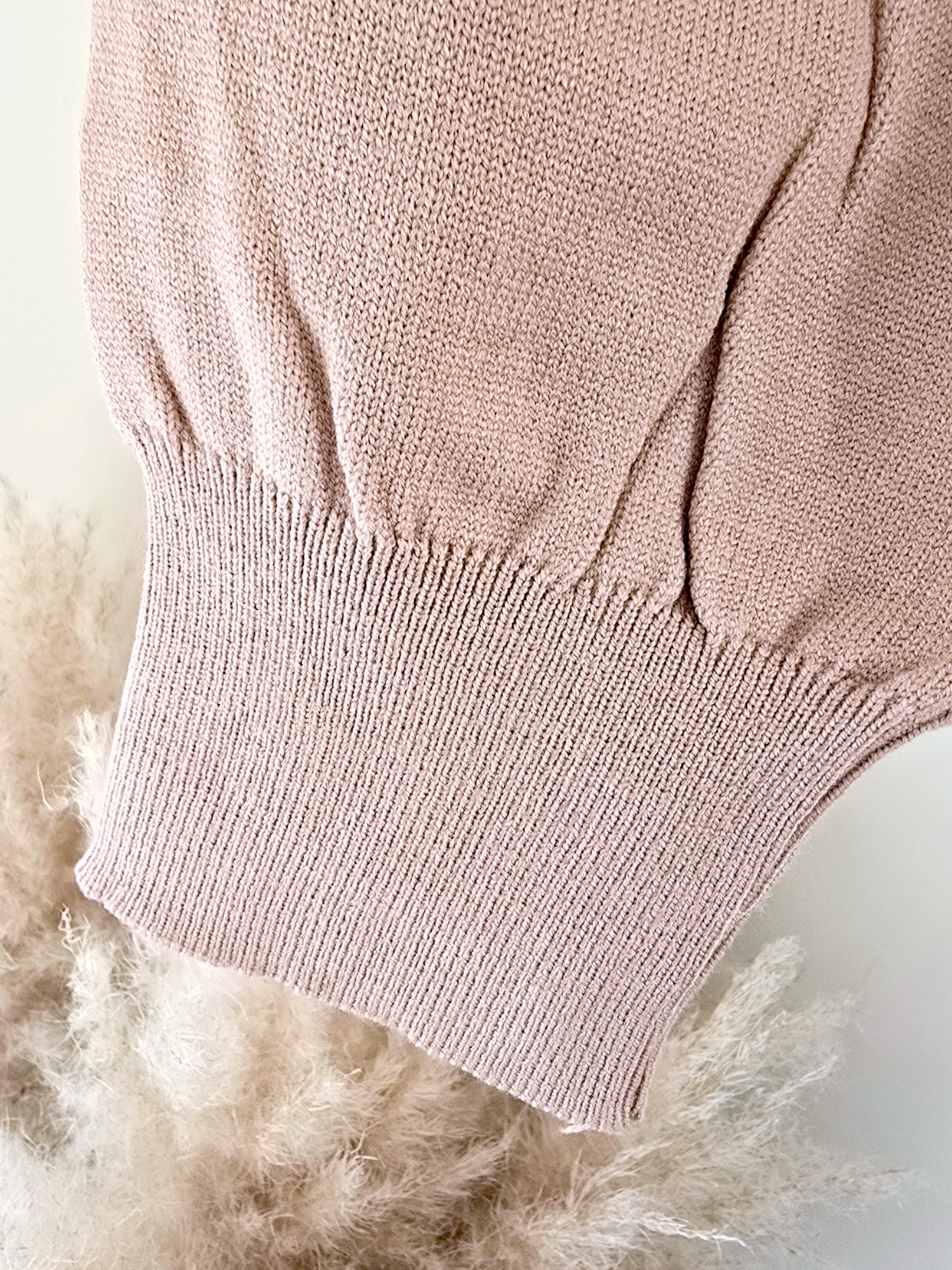 Jogg en maille beige