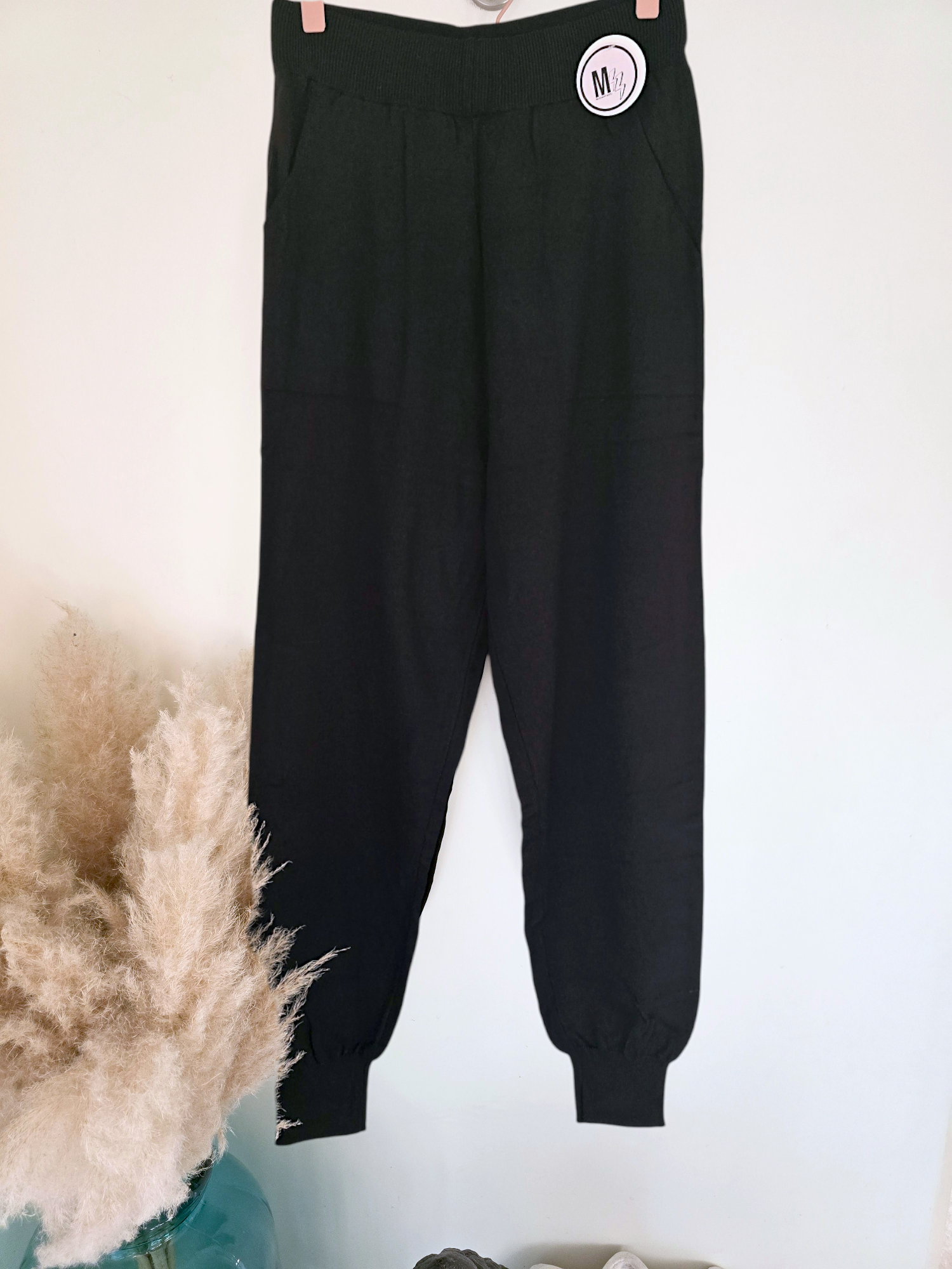 Jogg en maille noir