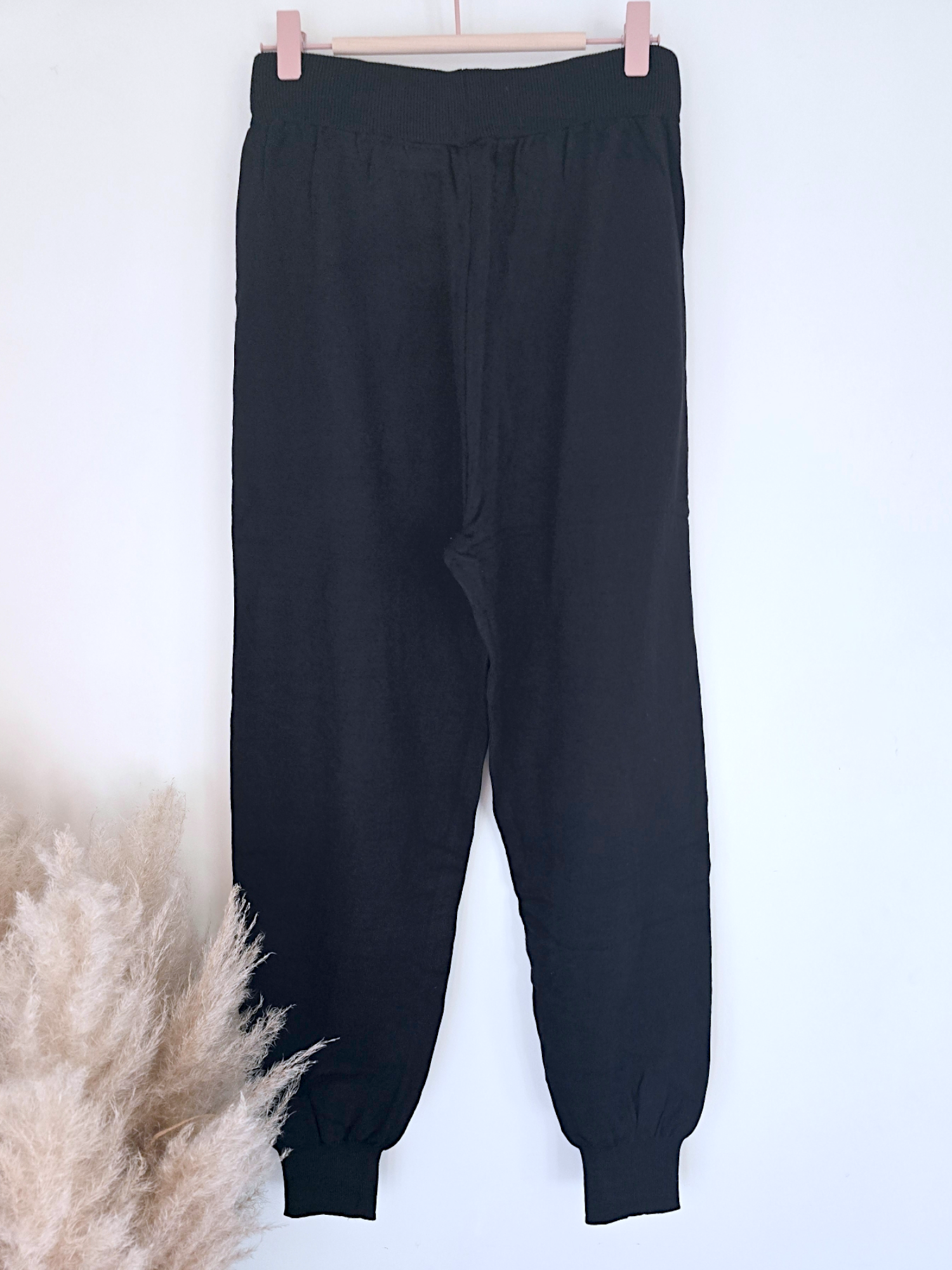 Jogg en maille noir