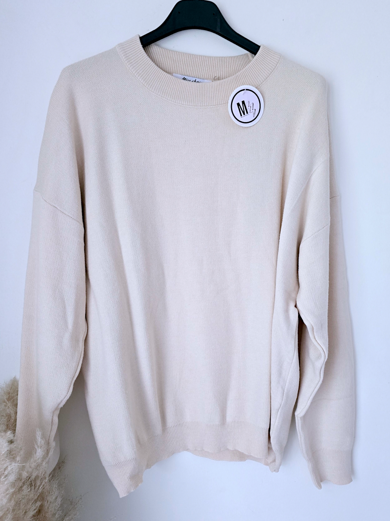 Sweat maille rock&amp;love beige clair