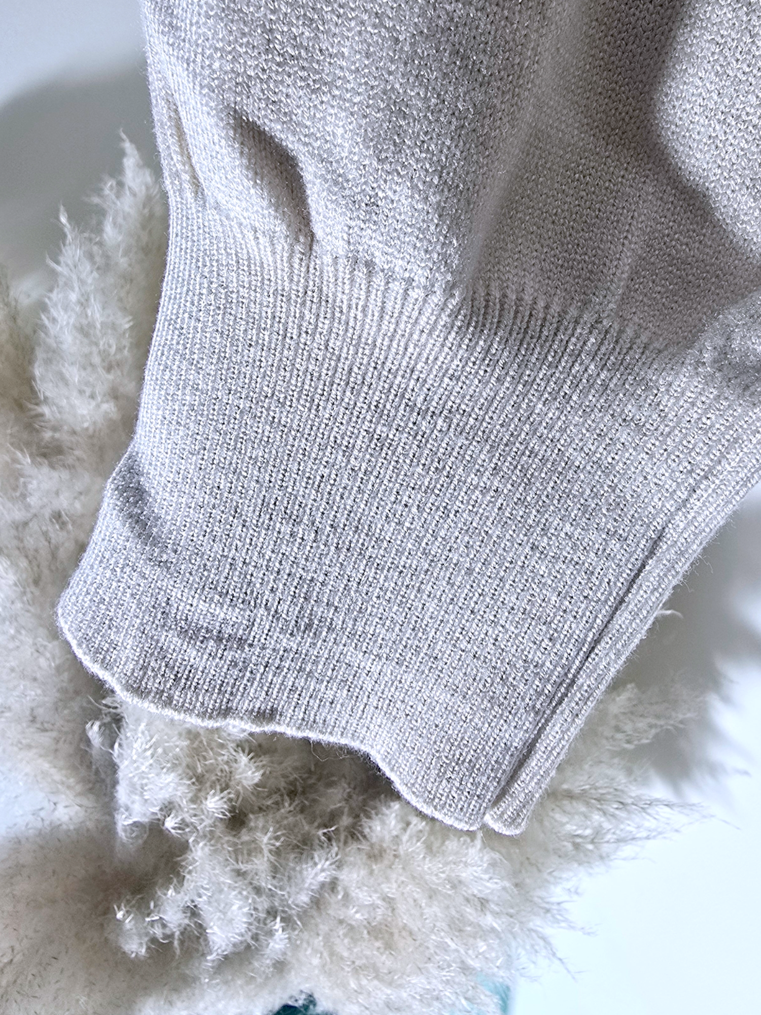 Jogg en maille beige clair