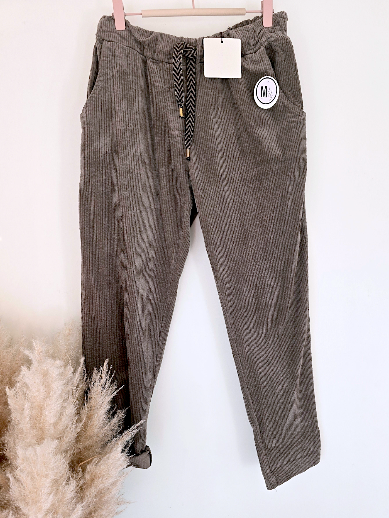 Pantalon jogg velours