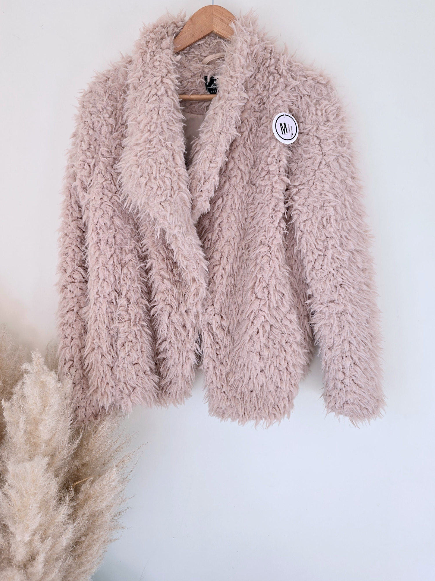 Manteau bouclette beige
