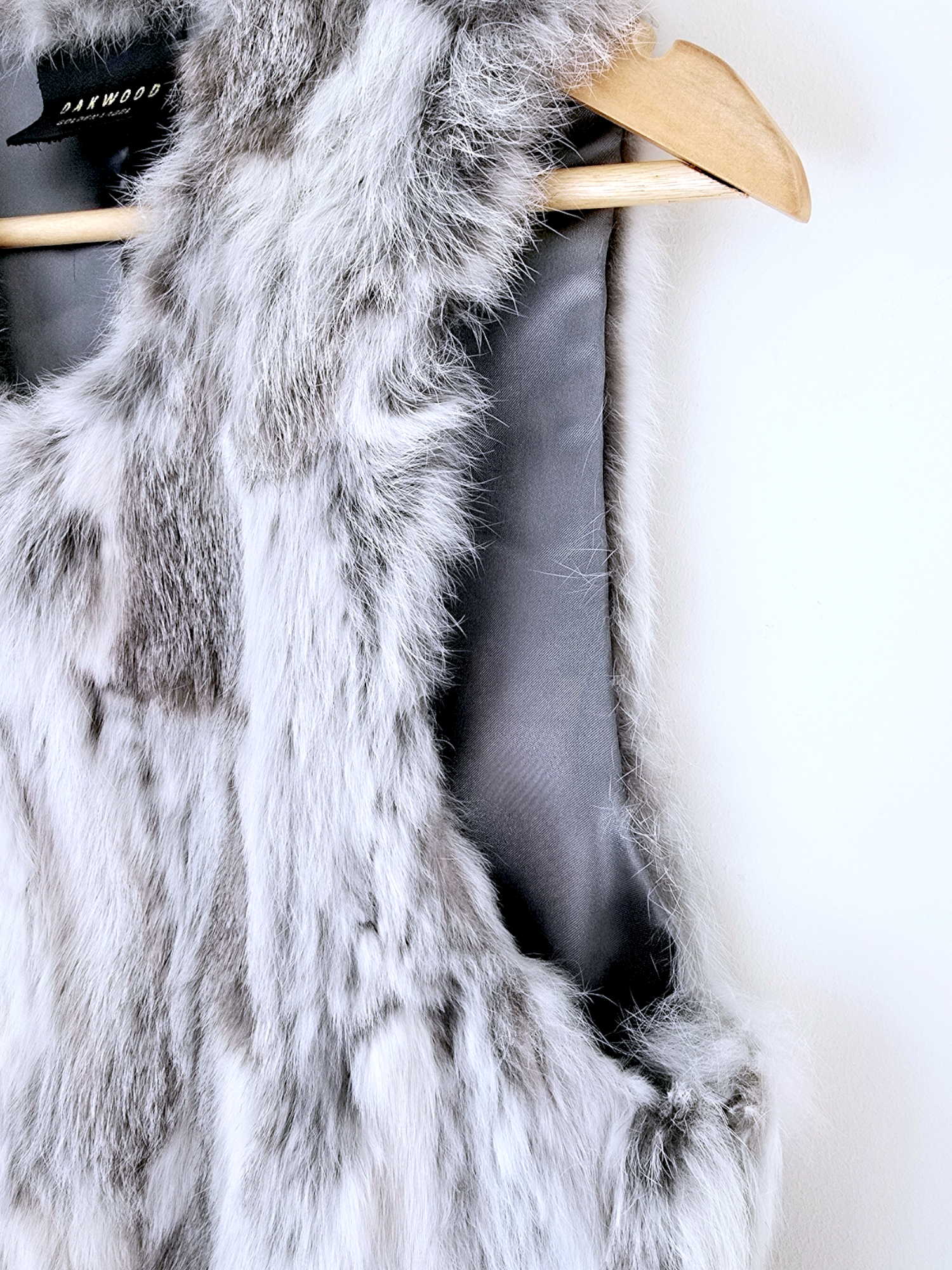 Veste fourrure sans manche