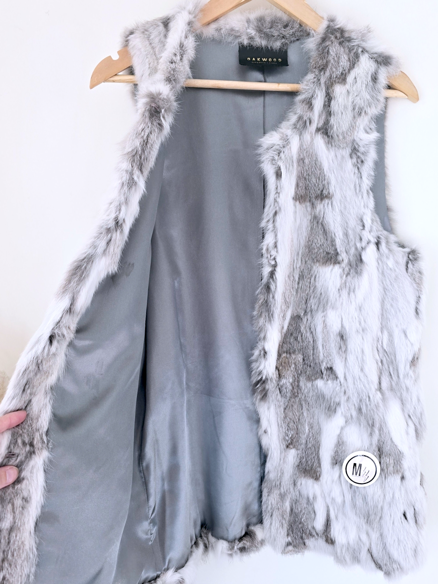 Veste fourrure sans manche