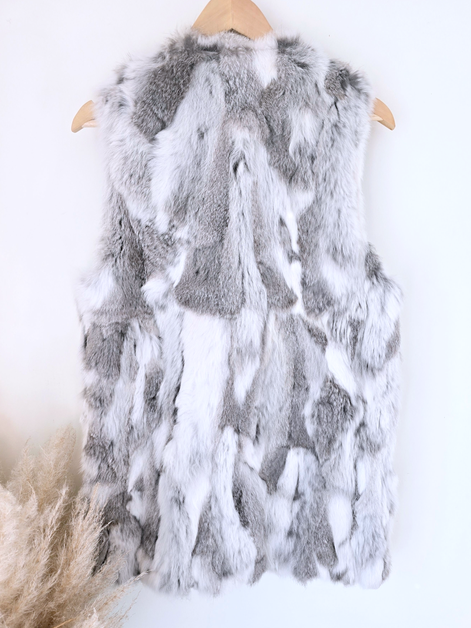 Veste fourrure sans manche