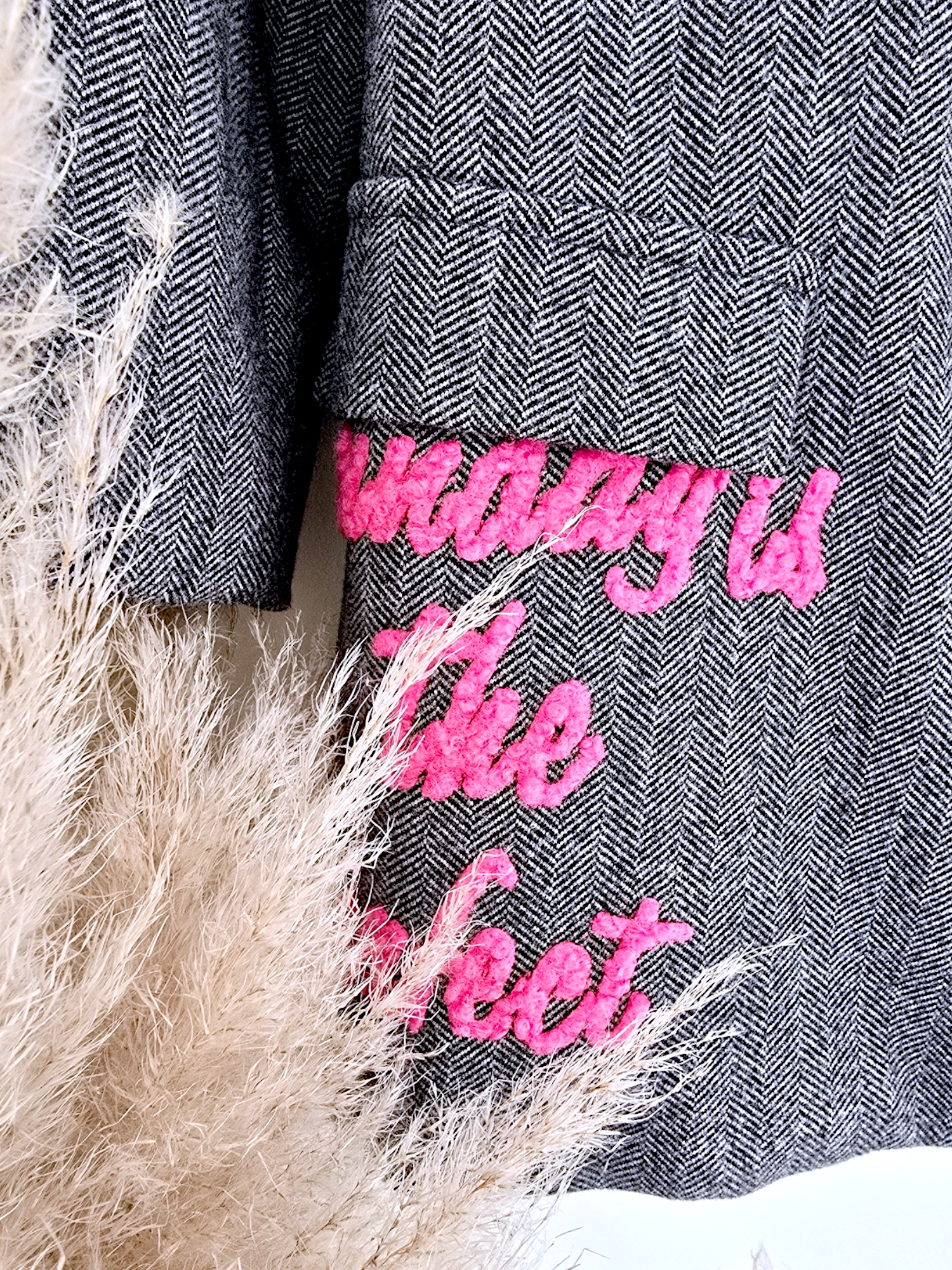 Veste tags en chevron
