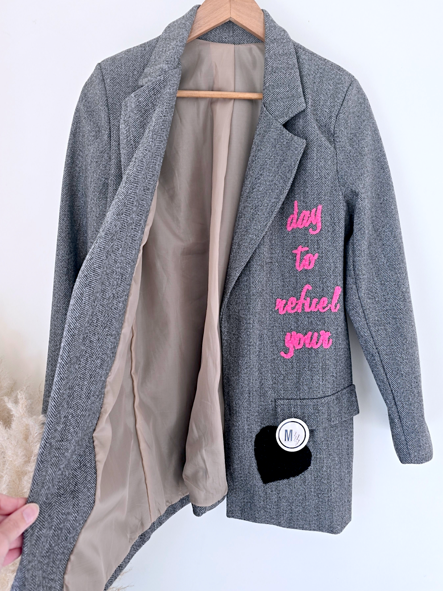 Veste tags en chevron