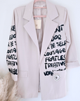 Veste tags boy écru