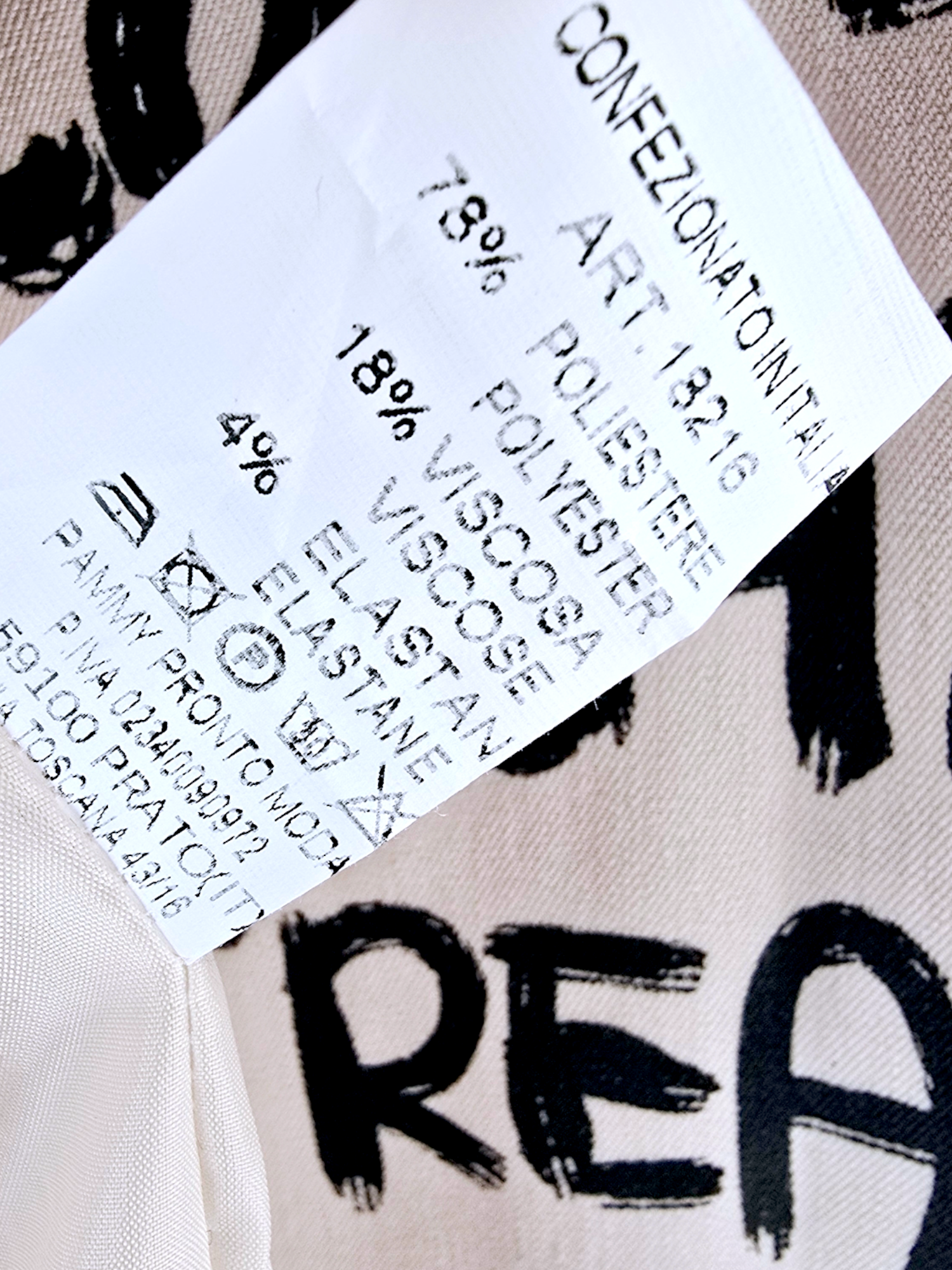 Veste tags boy écru