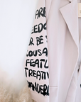 Veste tags boy écru