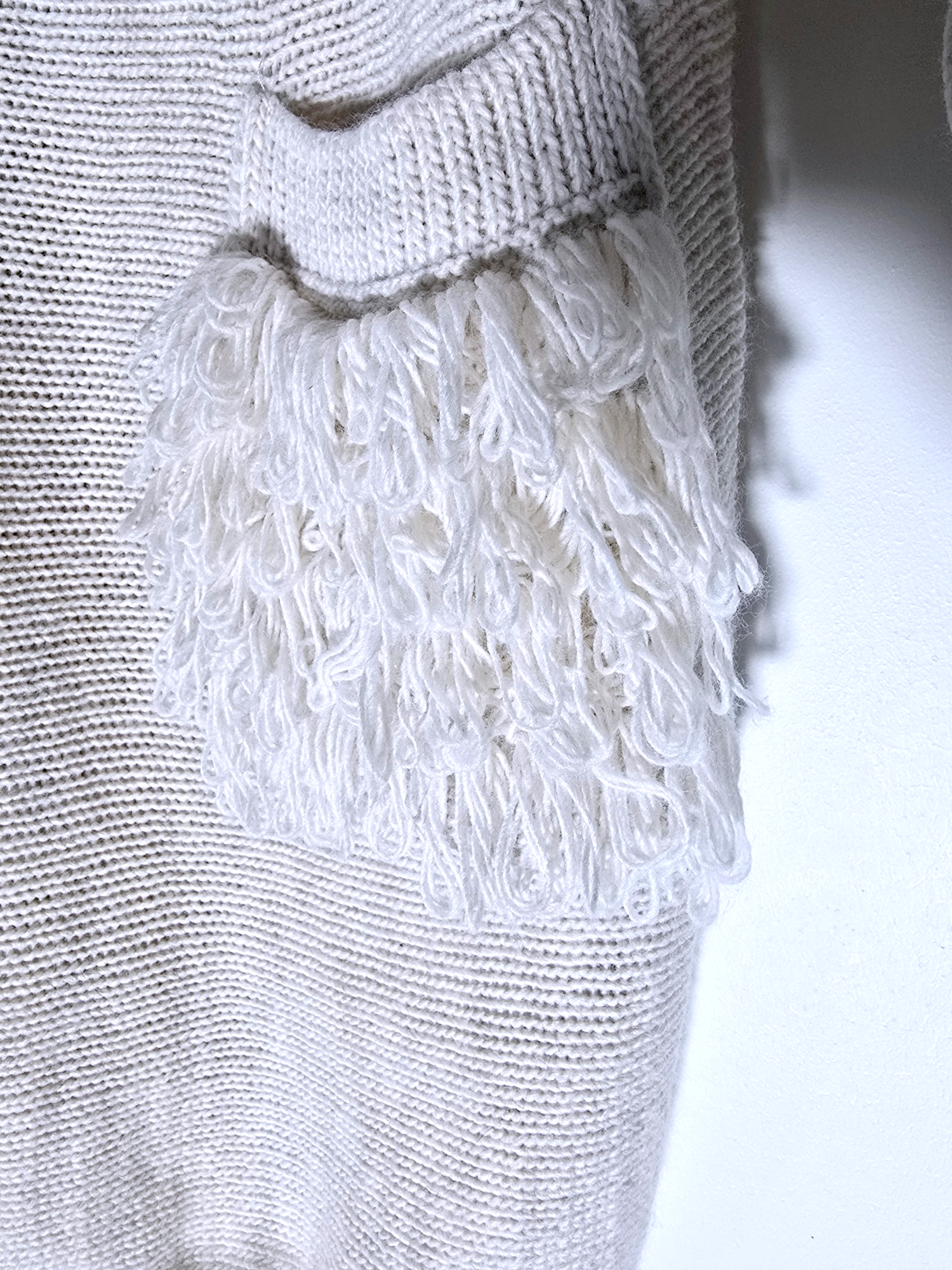 Robe pull beige clair