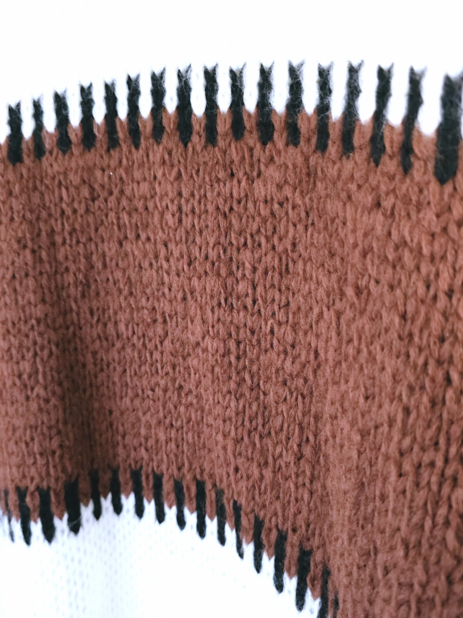 Pull long tricolore