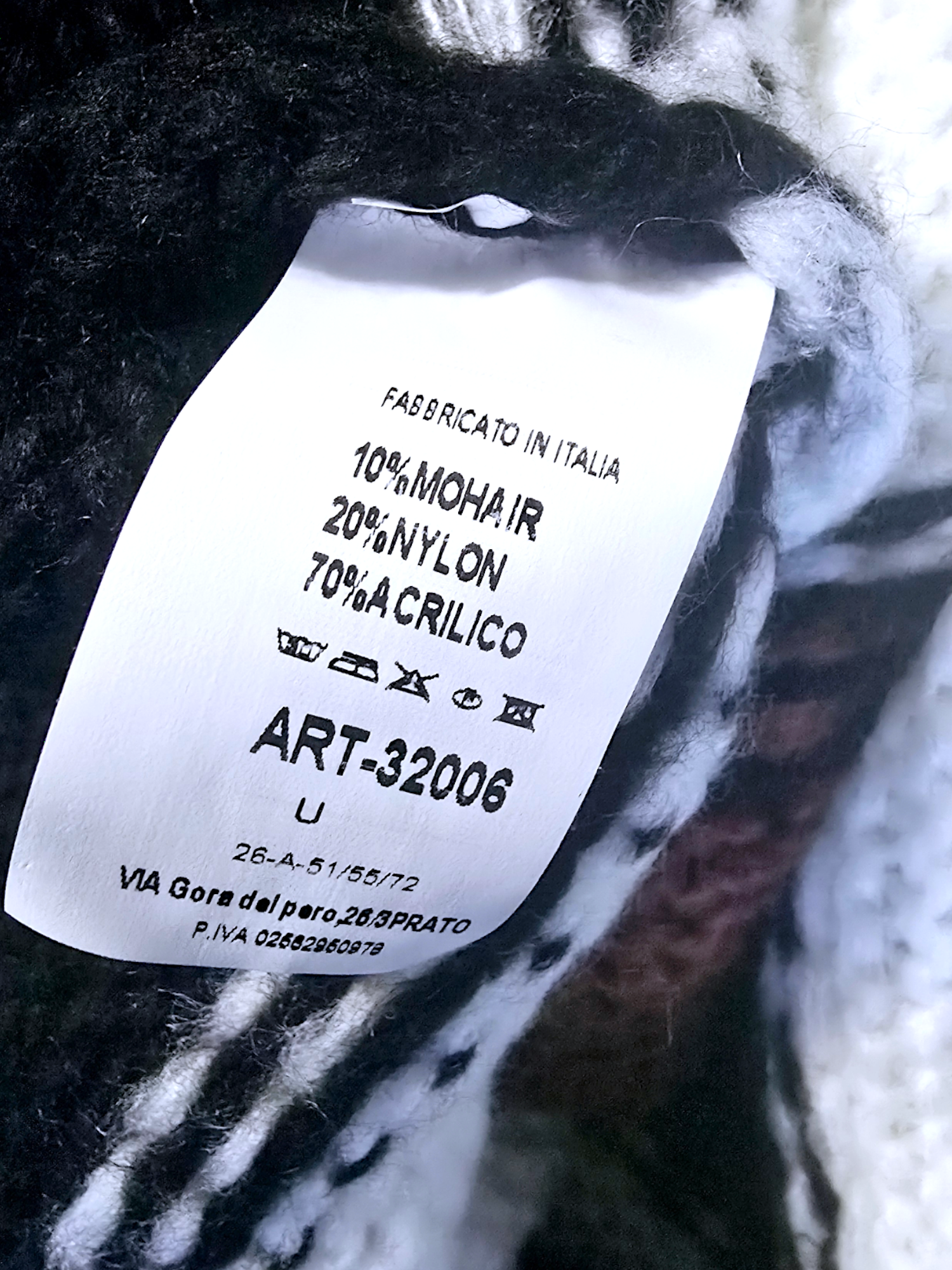 Pull long tricolore