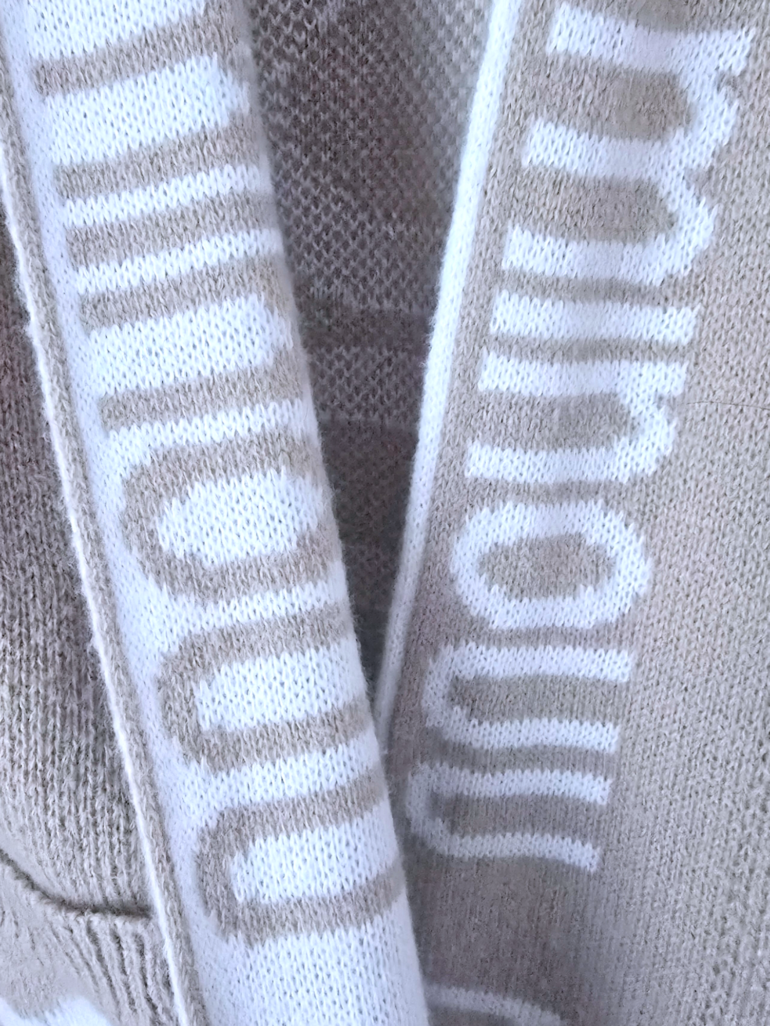 Gilet tags en maille