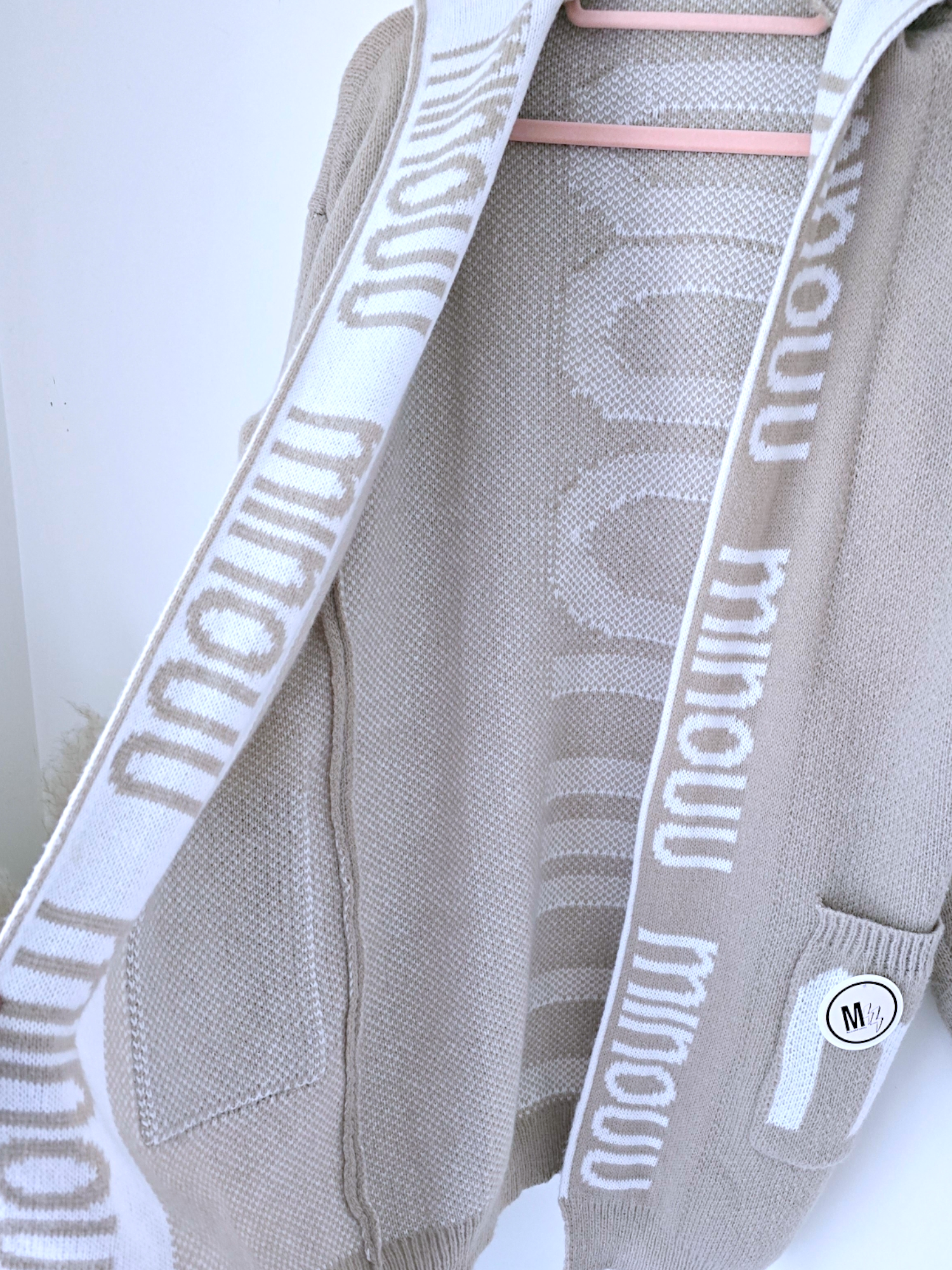 Gilet tags en maille