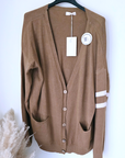 Cardigan long esprit militaire