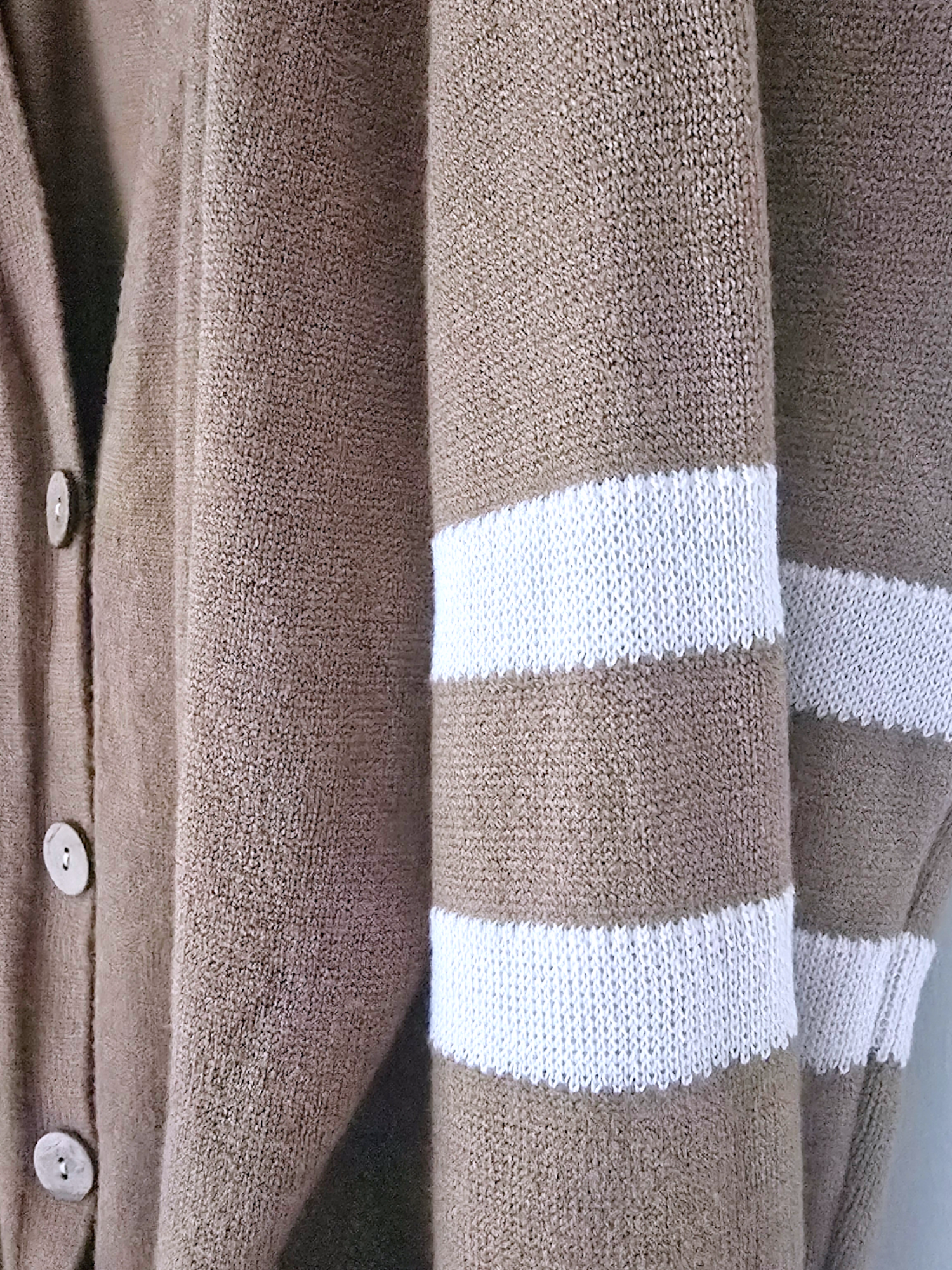 Cardigan long esprit militaire