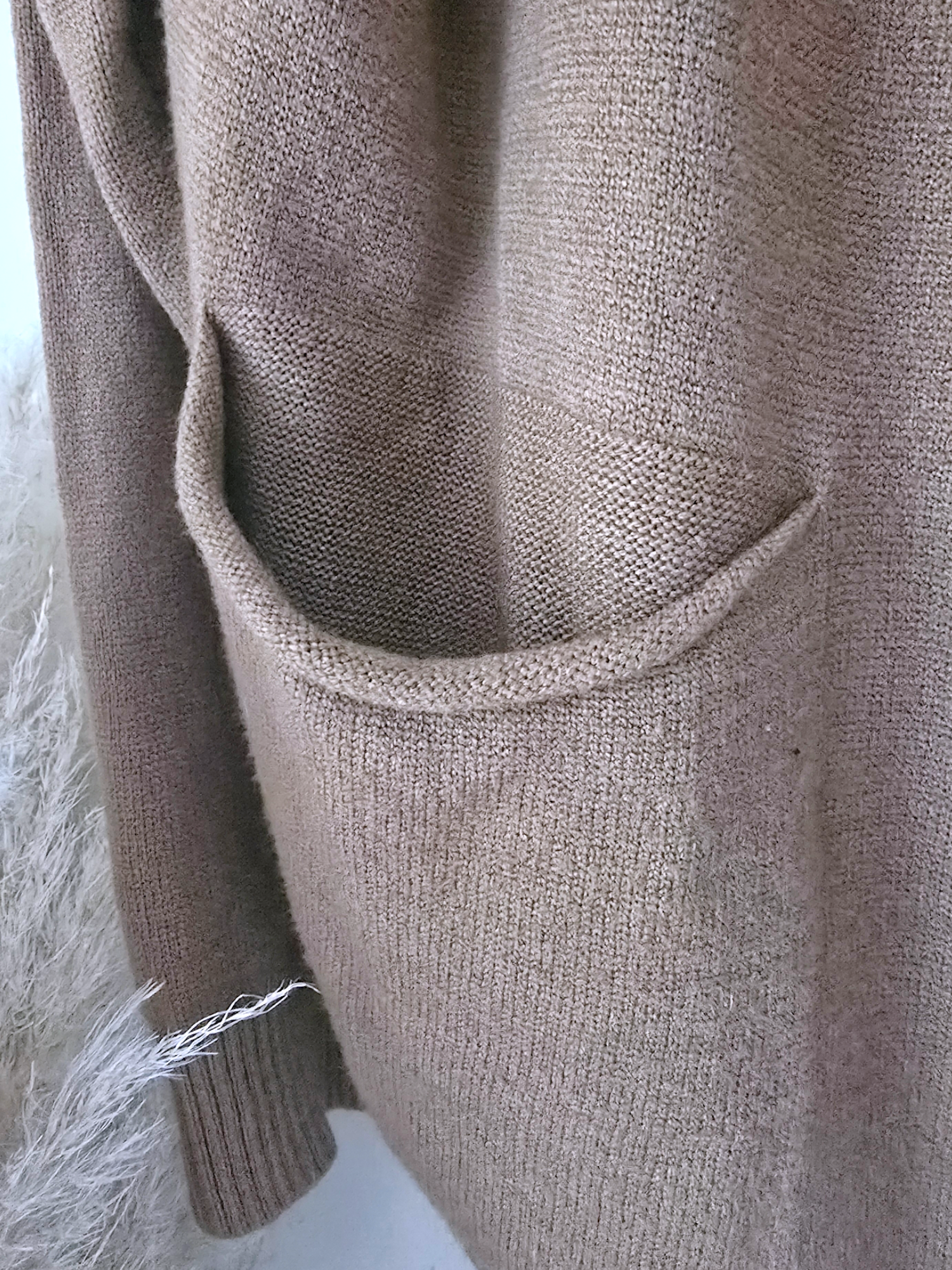 Cardigan long esprit militaire