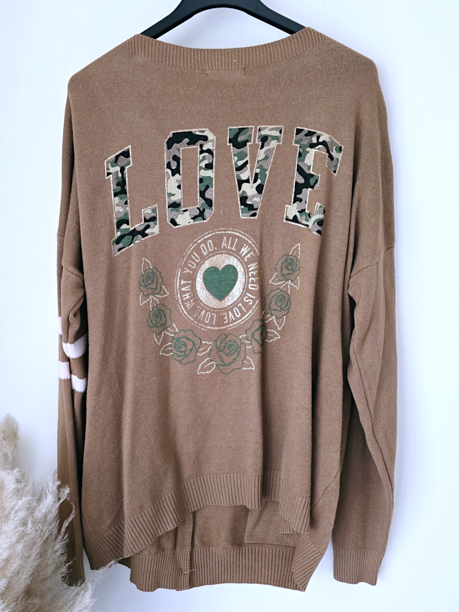 Cardigan long esprit militaire