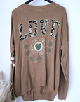 Cardigan long esprit militaire