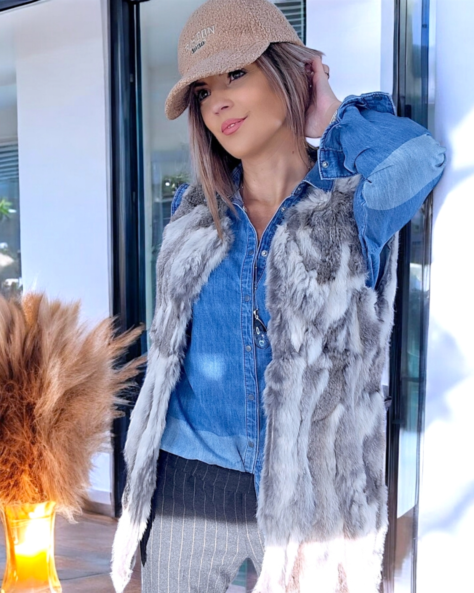 Chemise fine en denim
