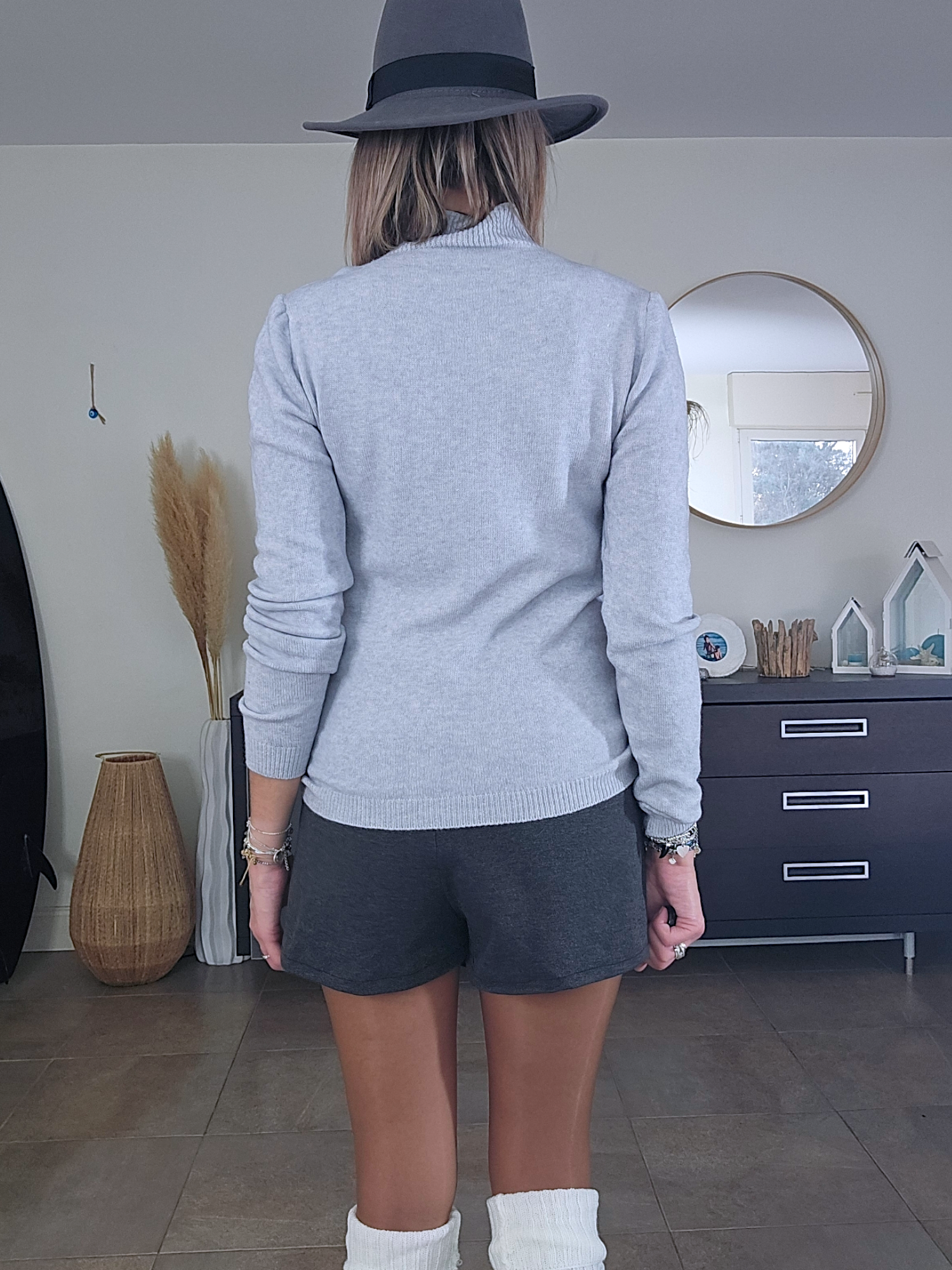 Pull col cheminé