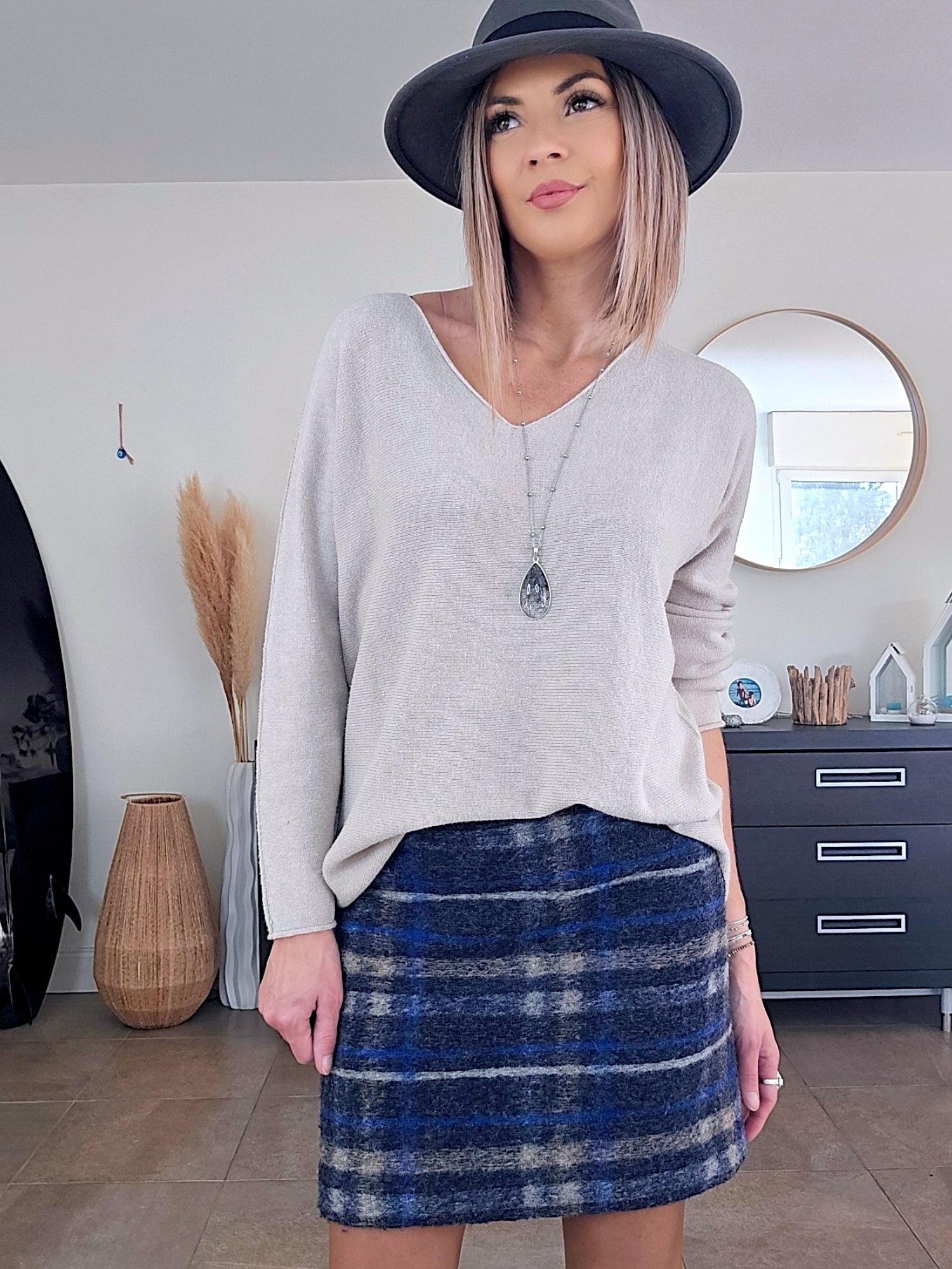 Pull col en V