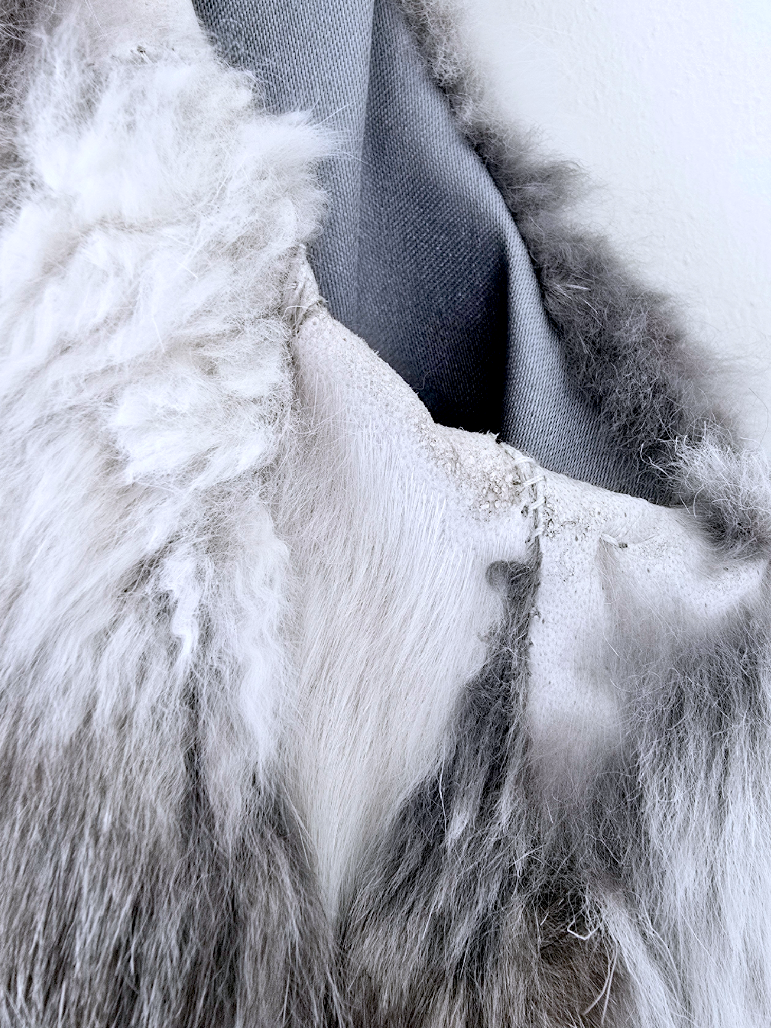 Veste fourrure sans manche