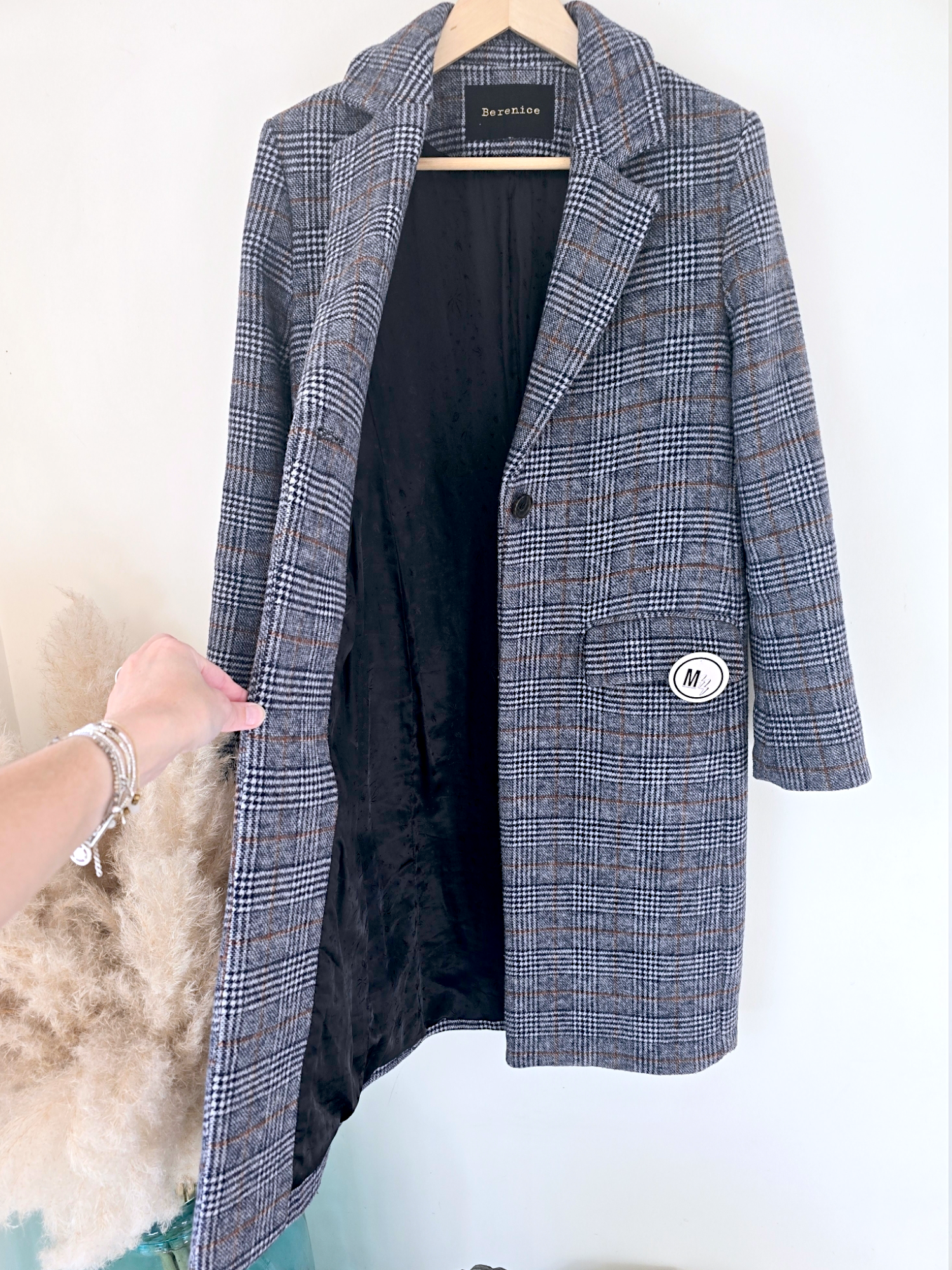 Manteau à carreaux
