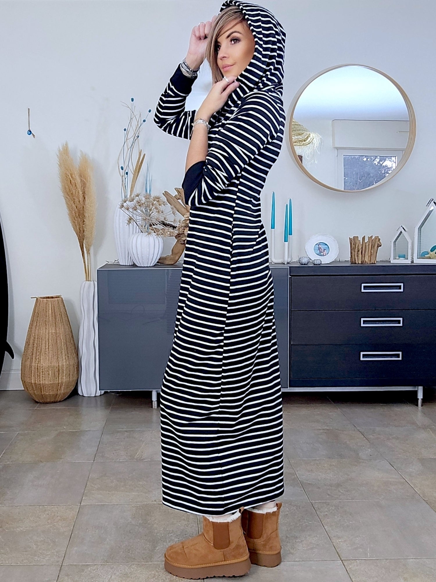 Robe marin maxi
