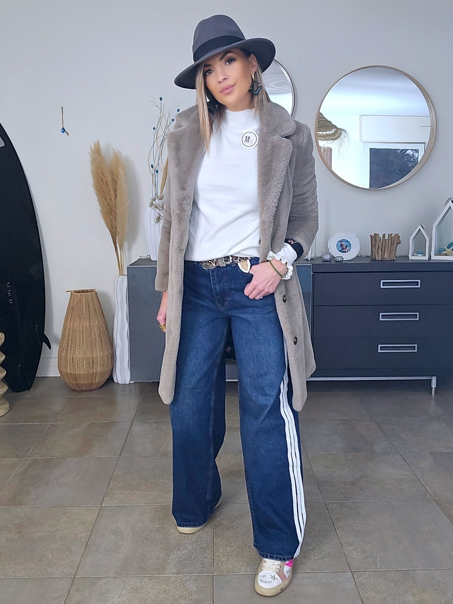 Manteau fausse fourrure
