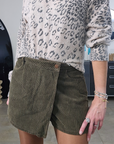 Jupe-short velours